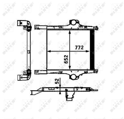 Intercooler, compresor 30452 NRF - Turbocompressor Intercooler, compresor 30452 NRF - Turbocompressor