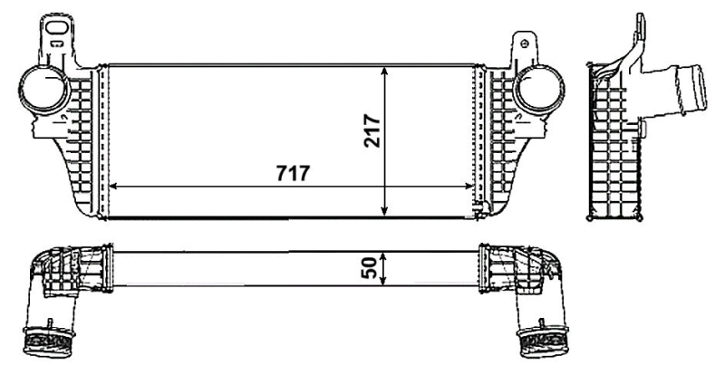Intercooler, compresor 30466 NRF - Turbocompressor Intercooler, compresor 30466 NRF - Turbocompressor