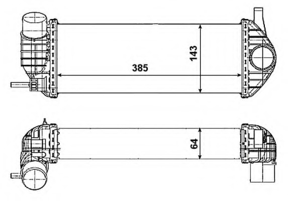 Intercooler, compresor 30467 NRF - Turbocompressor Intercooler, compresor 30467 NRF - Turbocompressor