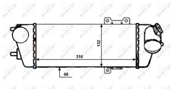 Intercooler, compresor 30525 NRF - Turbocompressor Intercooler, compresor 30525 NRF - Turbocompressor