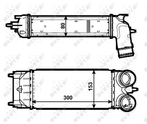 Intercooler, compresor 30548 NRF - Admisie aer motor
