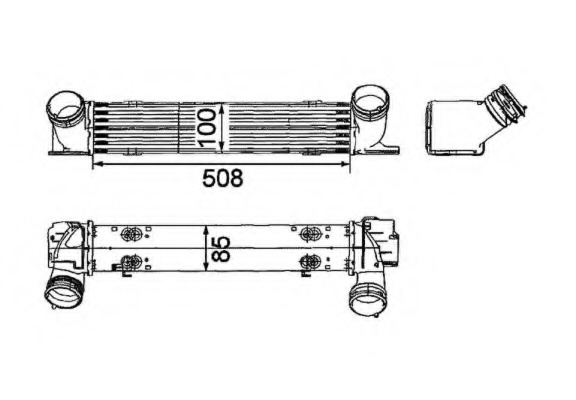 Intercooler, compresor 30797 NRF - Admisie aer motor