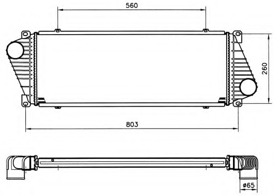 Intercooler, compresor 30830 NRF - Turbocompressor Intercooler, compresor 30830 NRF - Turbocompressor