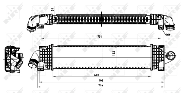 Intercooler, compresor 30870 NRF - Turbocompressor Intercooler, compresor 30870 NRF - Turbocompressor