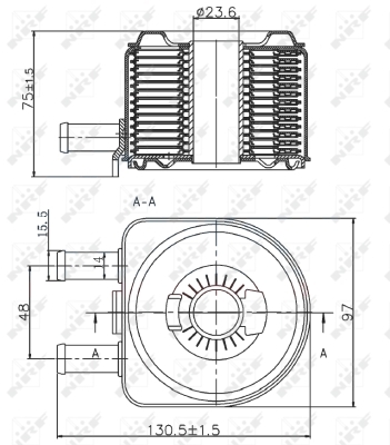 Radiator ulei, ulei motor 31735 NRF - Ungere Radiator ulei, ulei motor 31735 NRF - Ungere