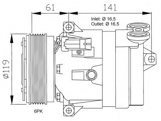 Compresor, climatizare 32021G NRF - Compresor/piese Compresor, climatizare 32021G NRF - Compresor/piese