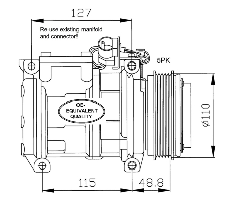 Compresor, climatizare 32048 NRF - Compresor/piese Compresor, climatizare 32048 NRF - Compresor/piese
