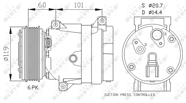 Compresor, climatizare 32102 NRF - Compresor/piese Compresor, climatizare 32102 NRF - Compresor/piese