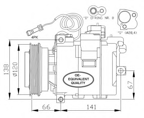 Compresor, climatizare 32104 NRF - Compresor/piese Compresor, climatizare 32104 NRF - Compresor/piese