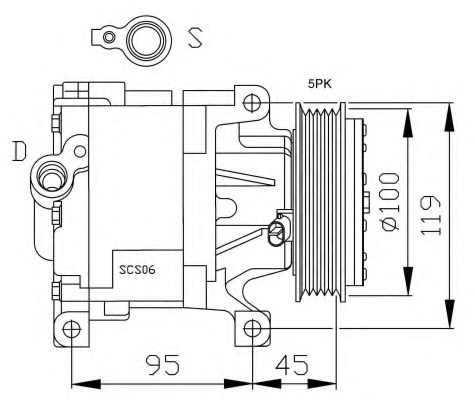 Compresor, climatizare 32183G NRF - Compresor/piese Compresor, climatizare 32183G NRF - Compresor/piese