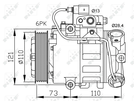 Compresor, climatizare 32225 NRF - Compresor/piese Compresor, climatizare 32225 NRF - Compresor/piese