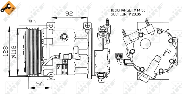 Compresor, climatizare 32240 NRF - Compresor/piese Compresor, climatizare 32240 NRF - Compresor/piese