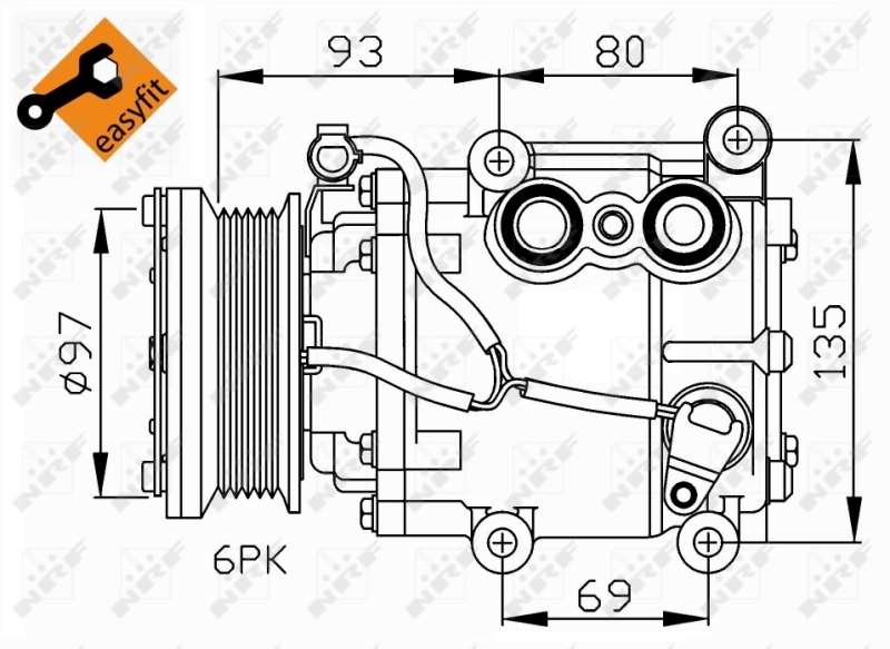 Compresor, climatizare 32247 NRF - Compresor/piese Compresor, climatizare 32247 NRF - Compresor/piese