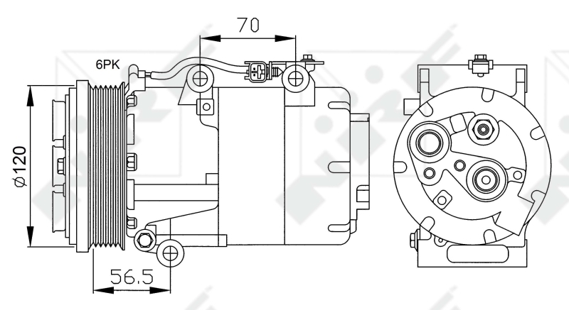 Compresor, climatizare 32250 NRF - Compresor/piese Compresor, climatizare 32250 NRF - Compresor/piese