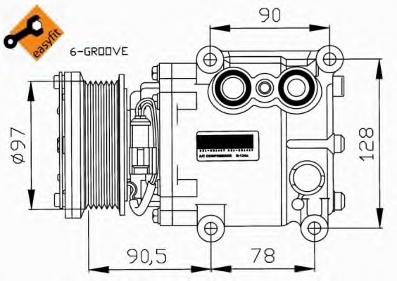 Compresor, climatizare 32402 NRF - Compresor/piese Compresor, climatizare 32402 NRF - Compresor/piese