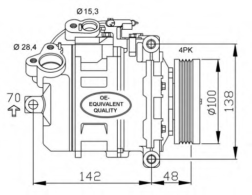 Compresor, climatizare 32433 NRF - Compresor/piese Compresor, climatizare 32433 NRF - Compresor/piese