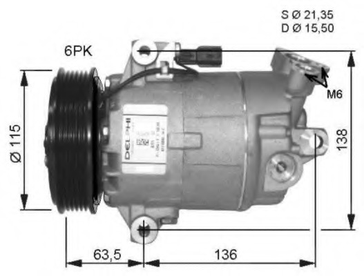 Compresor, climatizare 32482G NRF - Compresor/piese Compresor, climatizare 32482G NRF - Compresor/piese