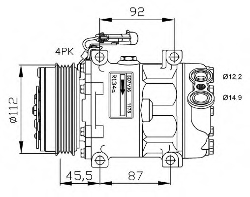 Compresor, climatizare 32701G NRF - Compresor/piese Compresor, climatizare 32701G NRF - Compresor/piese