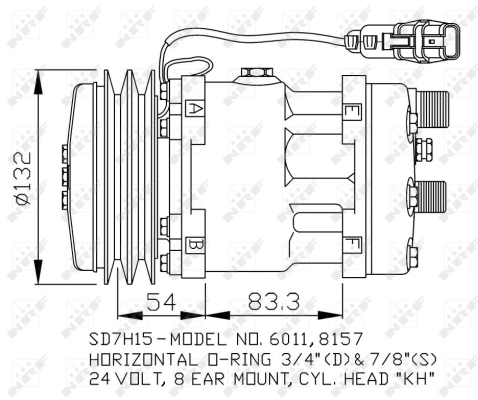 Compresor, climatizare 32708 NRF - Compresor/piese Compresor, climatizare 32708 NRF - Compresor/piese