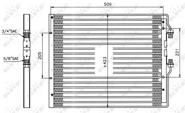 Condensator, climatizare 35059 NRF - Radiator clima Condensator, climatizare 35059 NRF - Radiator clima