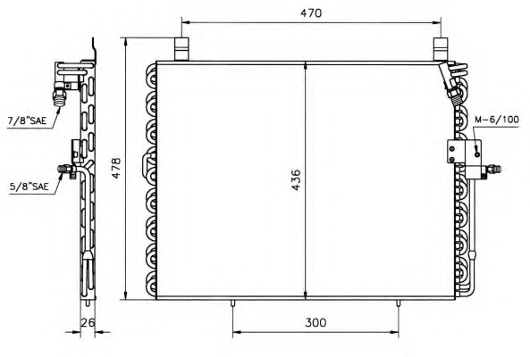 Condensator, climatizare 35128 NRF - Radiator clima Condensator, climatizare 35128 NRF - Radiator clima