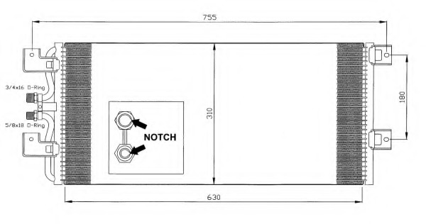 Condensator, climatizare 35140 NRF - Radiator clima Condensator, climatizare 35140 NRF - Radiator clima