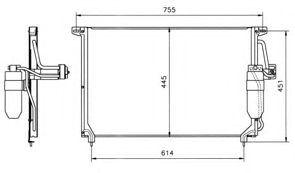 Condensator, climatizare 35184 NRF - Radiator clima Condensator, climatizare 35184 NRF - Radiator clima