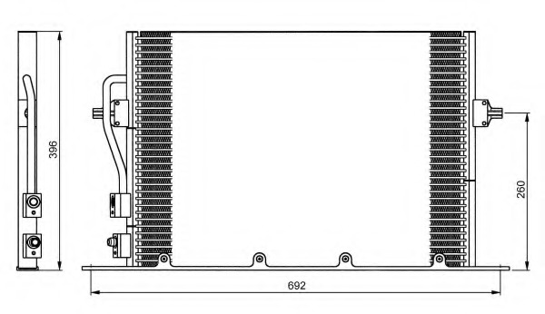 Condensator, climatizare 35196 NRF - Radiator clima Condensator, climatizare 35196 NRF - Radiator clima