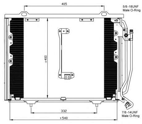 Condensator, climatizare 35215 NRF - Radiator clima