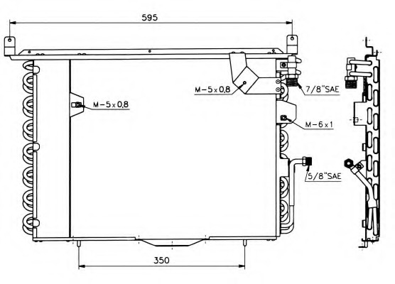 Condensator, climatizare 35241 NRF - Radiator clima Condensator, climatizare 35241 NRF - Radiator clima