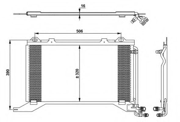 Condensator, climatizare 35245 NRF - Radiator clima Condensator, climatizare 35245 NRF - Radiator clima