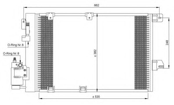 Condensator, climatizare 35301 NRF - Radiator clima Condensator, climatizare 35301 NRF - Radiator clima
