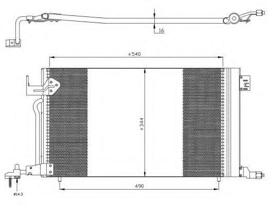 Condensator, climatizare 35304 NRF - Radiator clima Condensator, climatizare 35304 NRF - Radiator clima