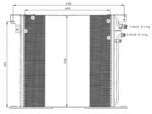 Condensator, climatizare 35305 NRF - Radiator clima Condensator, climatizare 35305 NRF - Radiator clima