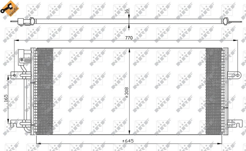 Condensator, climatizare 35316 NRF - Radiator clima Condensator, climatizare 35316 NRF - Radiator clima