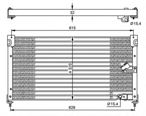 Condensator, climatizare 35348 NRF - Radiator clima
