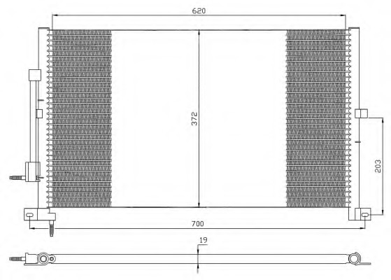 Condensator, climatizare 35365 NRF - Radiator clima Condensator, climatizare 35365 NRF - Radiator clima