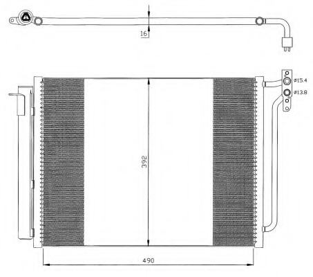 Condensator, climatizare 35406 NRF - Radiator clima Condensator, climatizare 35406 NRF - Radiator clima
