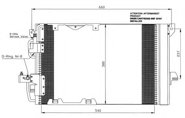 Condensator, climatizare 35416 NRF - Radiator clima Condensator, climatizare 35416 NRF - Radiator clima