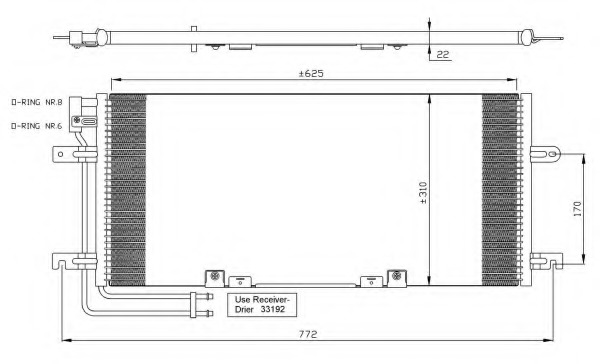 Condensator, climatizare 35438 NRF - Radiator clima Condensator, climatizare 35438 NRF - Radiator clima