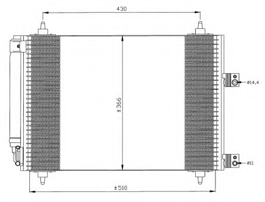 Condensator, climatizare 35446 NRF - Radiator clima Condensator, climatizare 35446 NRF - Radiator clima