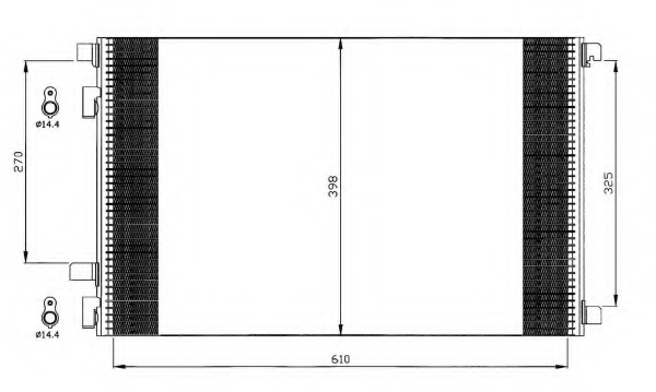 Condensator, climatizare 35449 NRF - Radiator clima Condensator, climatizare 35449 NRF - Radiator clima