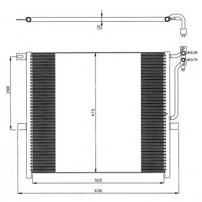 Condensator, climatizare 35468 NRF - Radiator clima