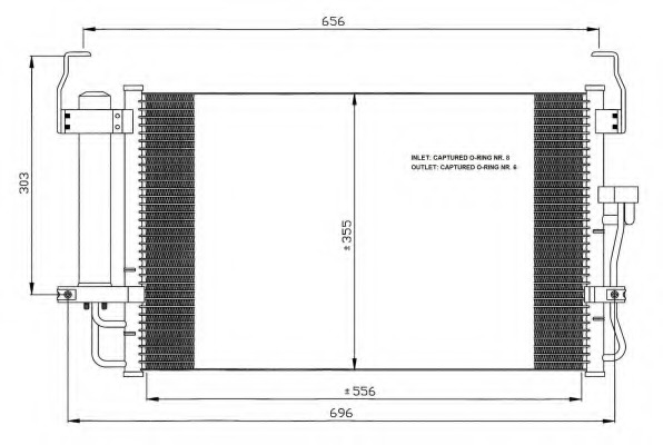 Condensator, climatizare 35474 NRF - Radiator clima Condensator, climatizare 35474 NRF - Radiator clima