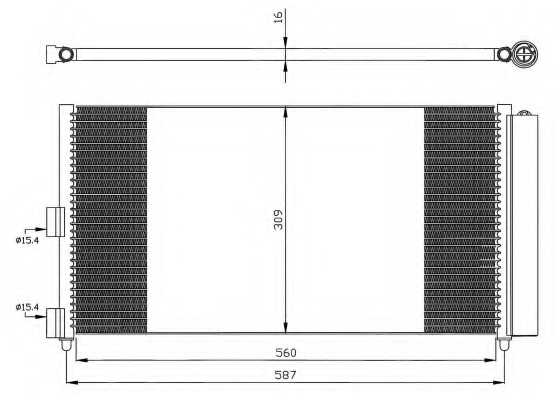 Condensator, climatizare 35500 NRF - Radiator clima Condensator, climatizare 35500 NRF - Radiator clima
