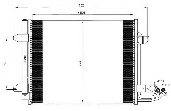 Condensator, climatizare 35521 NRF - Radiator clima Condensator, climatizare 35521 NRF - Radiator clima