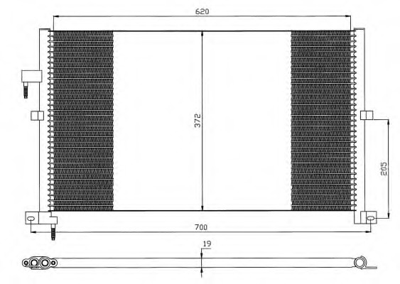 Condensator, climatizare 35525 NRF - Radiator clima Condensator, climatizare 35525 NRF - Radiator clima