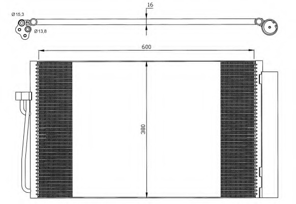 Condensator, climatizare 35538 NRF - Radiator clima Condensator, climatizare 35538 NRF - Radiator clima