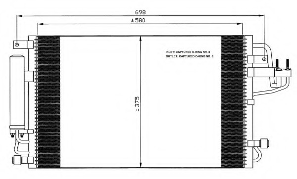 Condensator, climatizare 35600 NRF - Radiator clima Condensator, climatizare 35600 NRF - Radiator clima