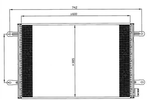 Condensator, climatizare 35605 NRF - Radiator clima
